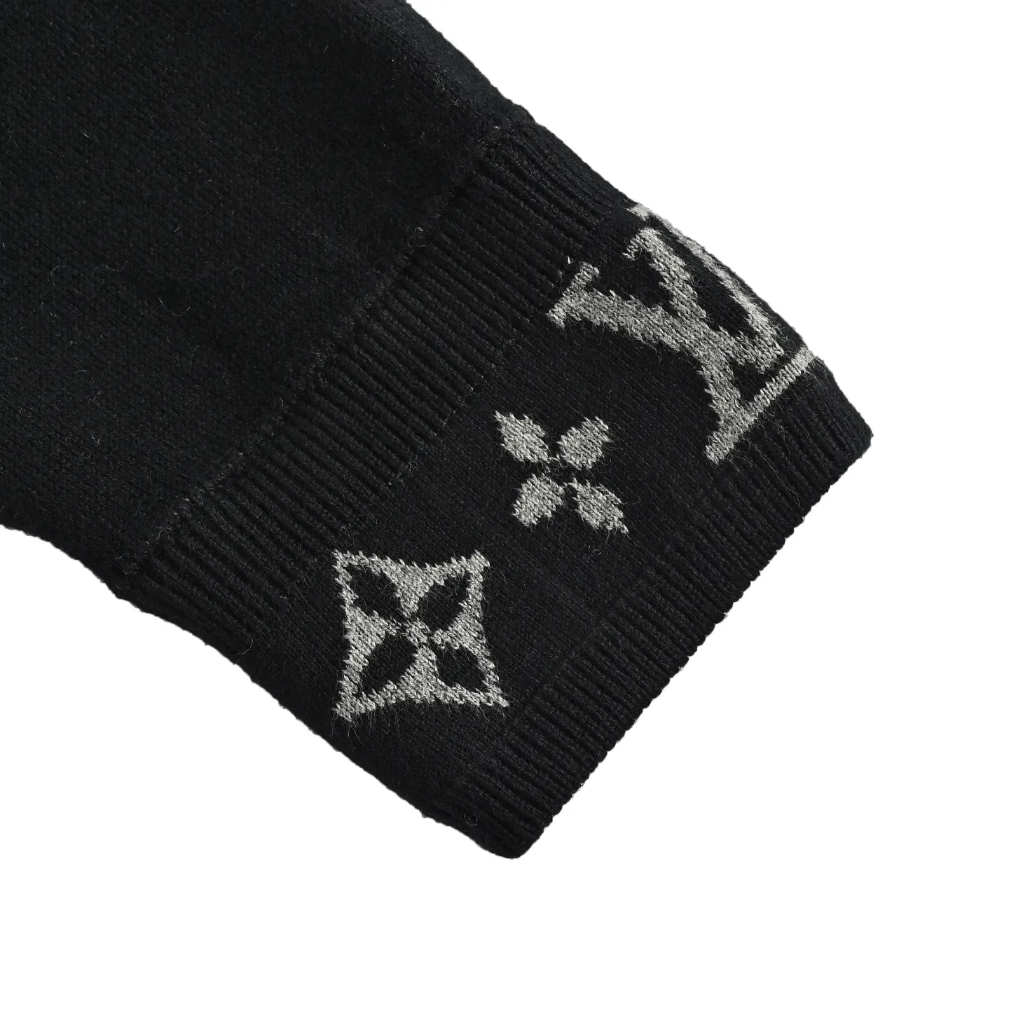 Louis Vuitton/Louis Vuitton jacquard threaded wool zipper jacket